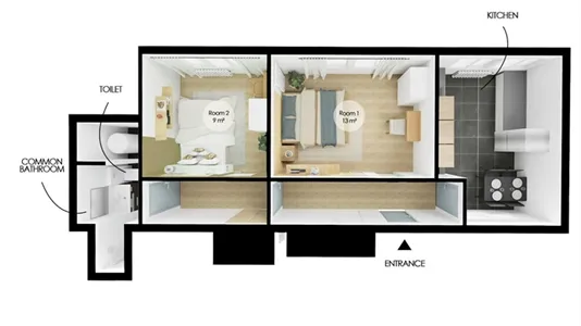 Rooms in Antony - photo 8