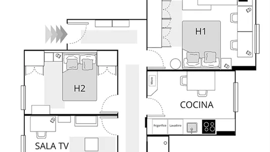 Rooms in Bilbao - photo 9