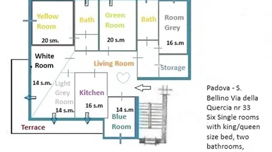 Rooms in Padua - photo 2