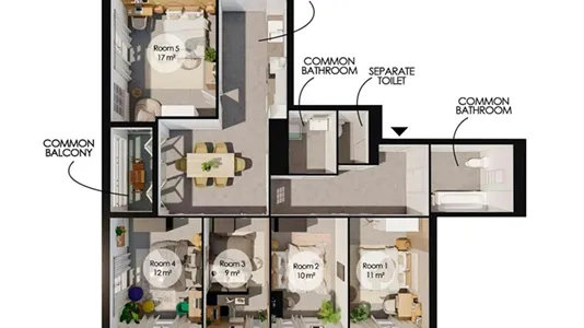 Rooms in Paris 19ème arrondissement - photo 9