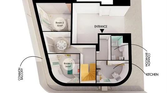 Rooms in Lyon - photo 10