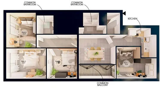 Rooms in Paris 19ème arrondissement - photo 4