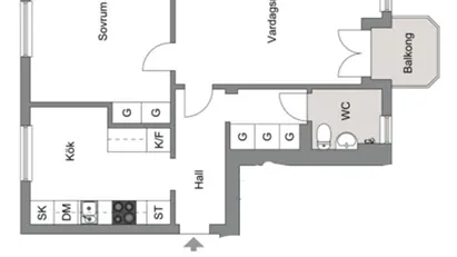 Bandhagen - 2rok - 3mån - 12.650kr/mån