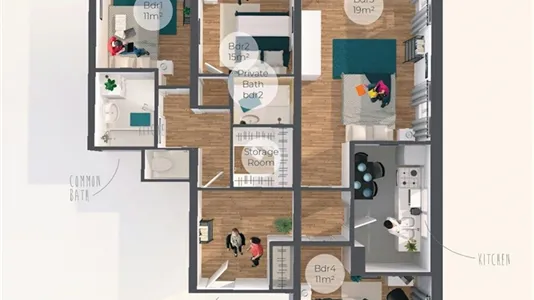 Rooms in Paris 20ème arrondissement - photo 8