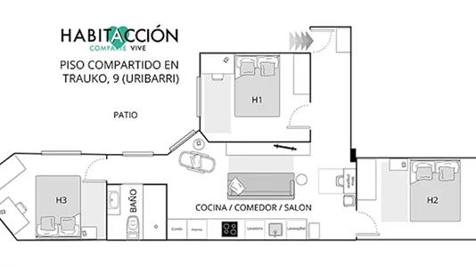 Rooms in Bilbao - photo 4