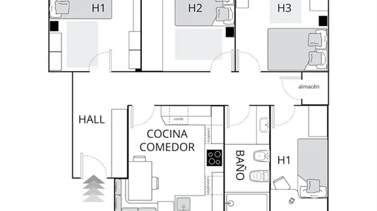 Rooms in Bilbao - photo 7