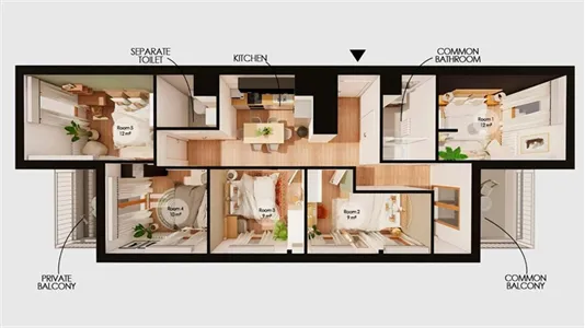 Rooms in Bordeaux - photo 10