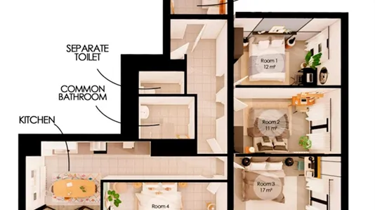 Rooms in Paris 19ème arrondissement - photo 9