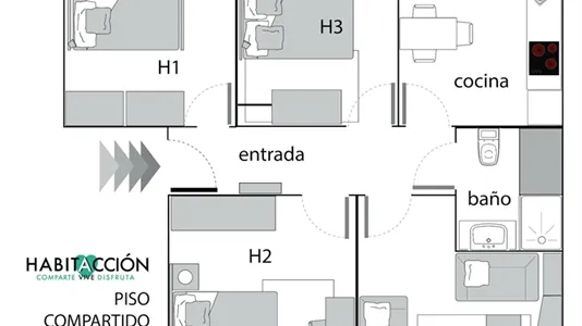 Rooms in Bilbao - photo 7