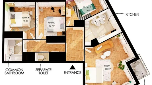 Rooms in Saint-Denis - photo 10