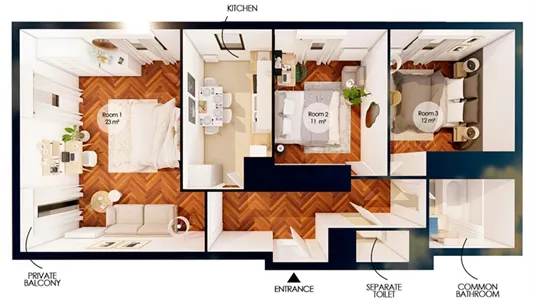 Rooms in Saint-Denis - photo 8