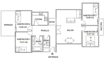 Room for rent in Hacienda de Su Eminencia, Andalucía