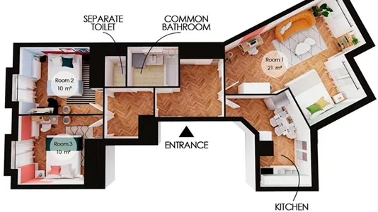 Rooms in Saint-Denis - photo 8