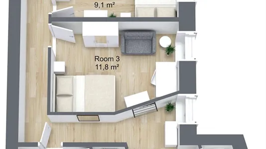 Rooms in Vienna Alsergrund - photo 1