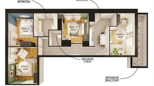 Rooms in Strasbourg - photo 9