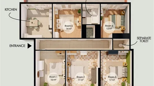 Rooms in Antony - photo 9