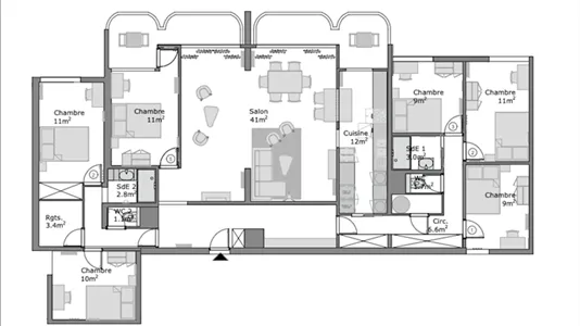 Rooms in Versailles - photo 10