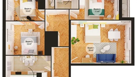 Rooms in Saint-Denis - photo 8