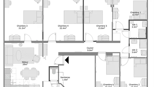 Rooms in Nantes - photo 8