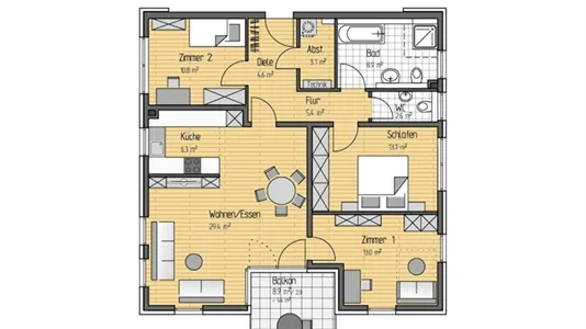Apartments in Neu-Ulm - photo 1