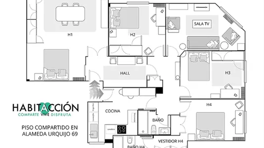 Rooms in Bilbao - photo 6