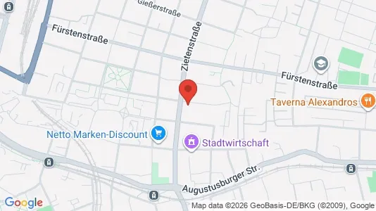Apartments for rent i Chemnitz - kort over placeringen