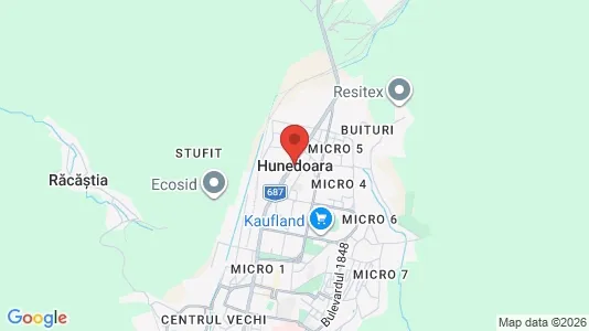 Apartments for rent in Hunedoara - Photo from Google Street View