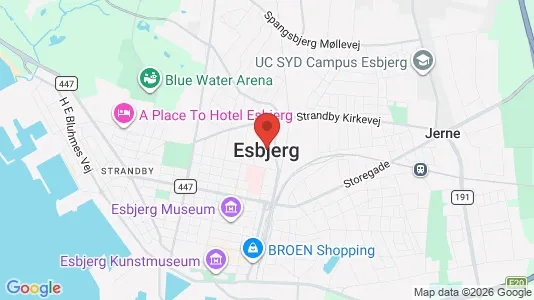 Houses for rent i Esbjerg Center - kort over placeringen