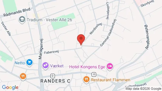 Apartments for rent i Randers C - kort over placeringen