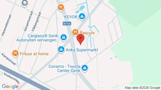 Apartments for rent i Genk - kort over placeringen