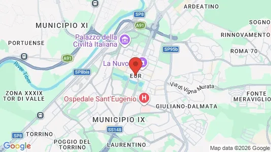 Apartments for rent i Roma Municipio IX – EUR - kort over placeringen