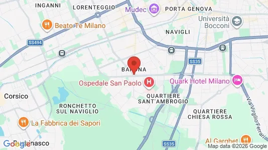 Apartments for rent i Milano Zona 6 - Barona, Lorenteggio - kort over placeringen