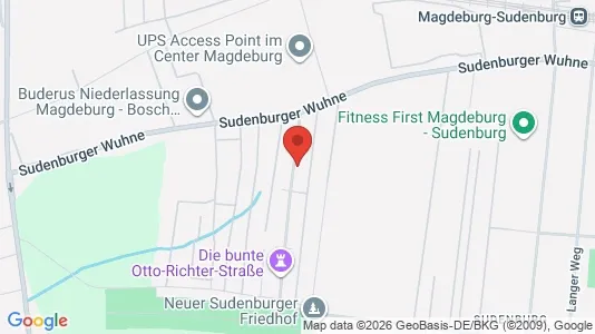 Apartments for rent i Magdeburg - kort over placeringen