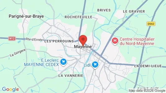Apartments for rent in Mayenne - Photo from Google Street View