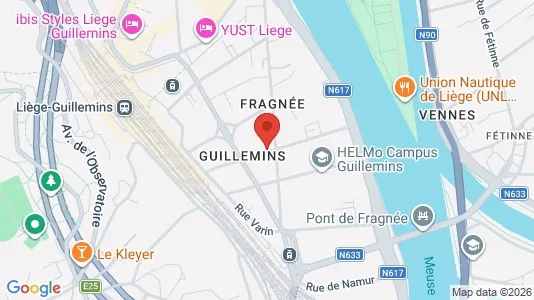 Apartments for rent i Luik - kort over placeringen