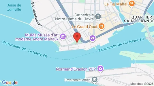 Apartments for rent i Le Havre - kort over placeringen