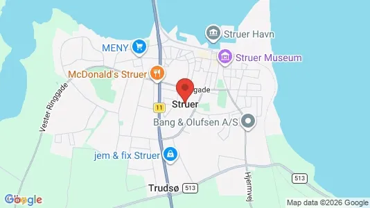 Apartments for rent i Struer - kort over placeringen