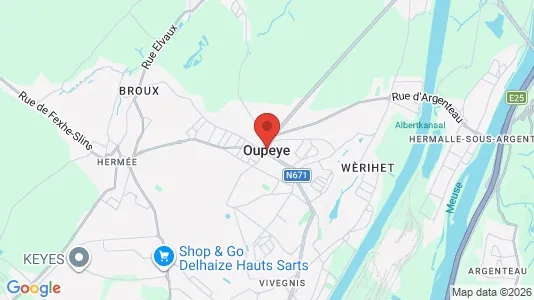 Apartments for rent i Oupeye - kort over placeringen