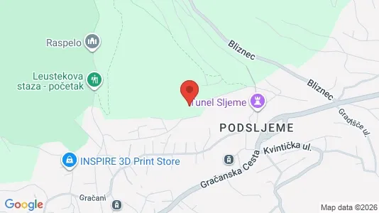 Apartments for rent i Sljeme (Medvednica-Tomislavac) - kort over placeringen