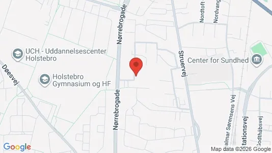 Rooms for rent i Holstebro - kort over placeringen