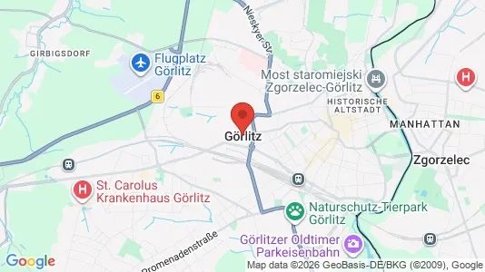 Houses for rent i Görlitz - kort over placeringen