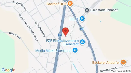 Apartments for rent i Eisenstadt - kort over placeringen