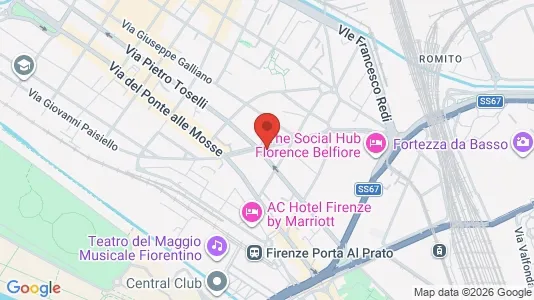 Apartments for rent i Florence - kort over placeringen