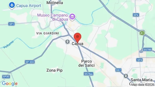 Apartments for rent i Capua - kort over placeringen