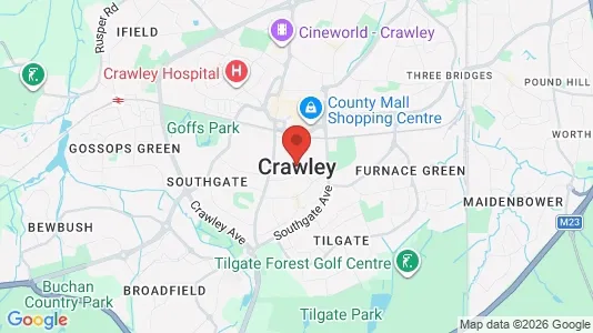 Apartments for rent i Crawley - West Sussex - kort over placeringen