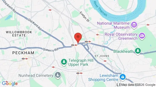 Rooms for rent in London SE14 - Photo from Google Street View
