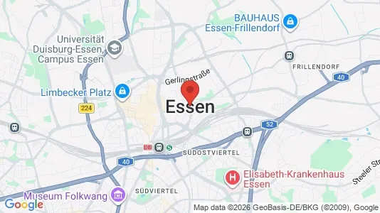 Houses for rent i Essen - kort over placeringen