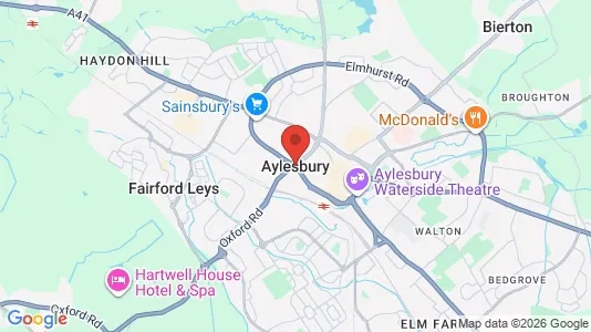 Rooms for rent i Aylesbury - Buckinghamshire - kort over placeringen