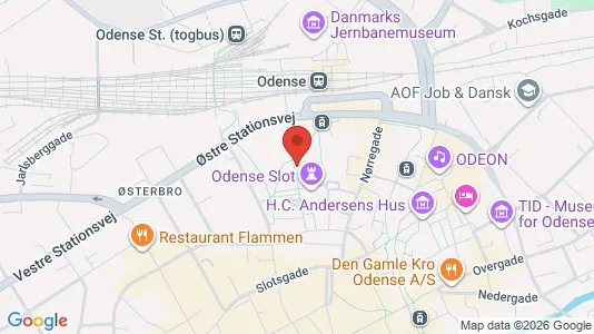 Apartments for rent i Odense C - kort over placeringen