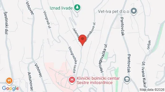 Apartments for rent i Sljeme (Medvednica-Tomislavac) - kort over placeringen